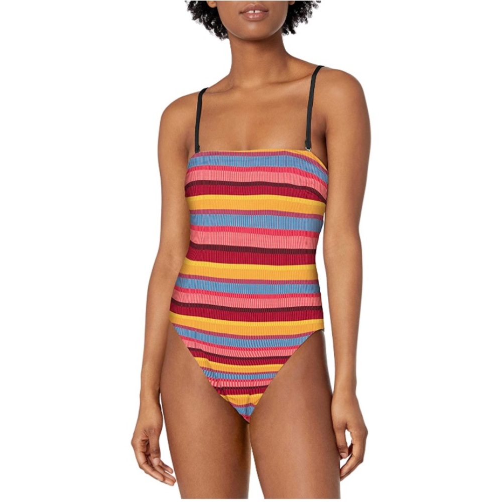 NWT Seafolly Baja Striped Tube Maillot One Piece